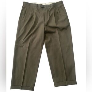 Yves Saint Laurent  pleated wool blend Trousers men sz 42x32  NWOT Designer Lux